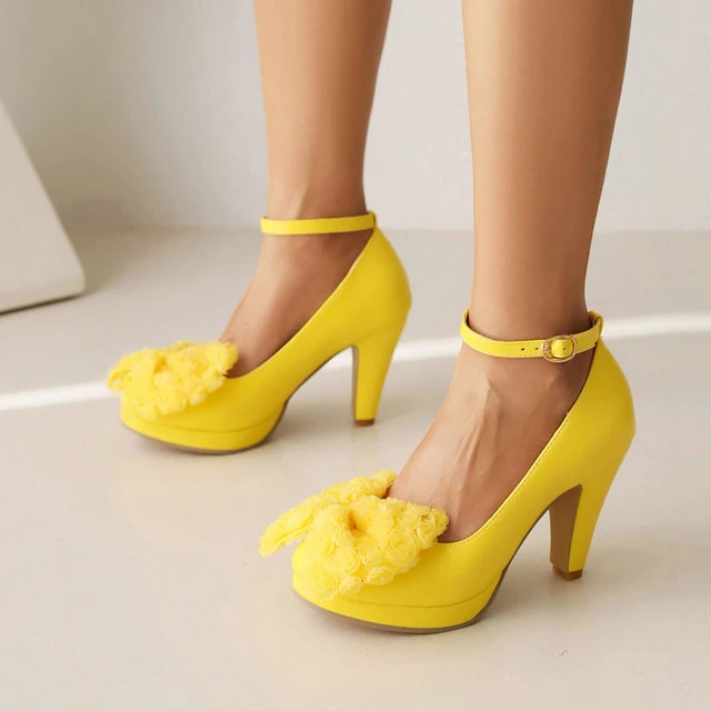 Giaro GALANA neon yellow stiletto sandals