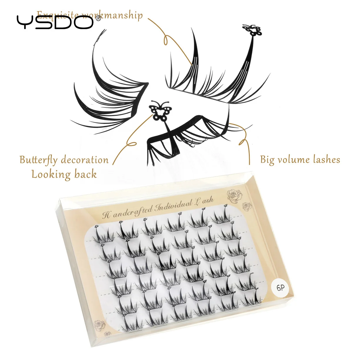 Black Individual Lash Clusters Eyelash Extension Soft Lashes