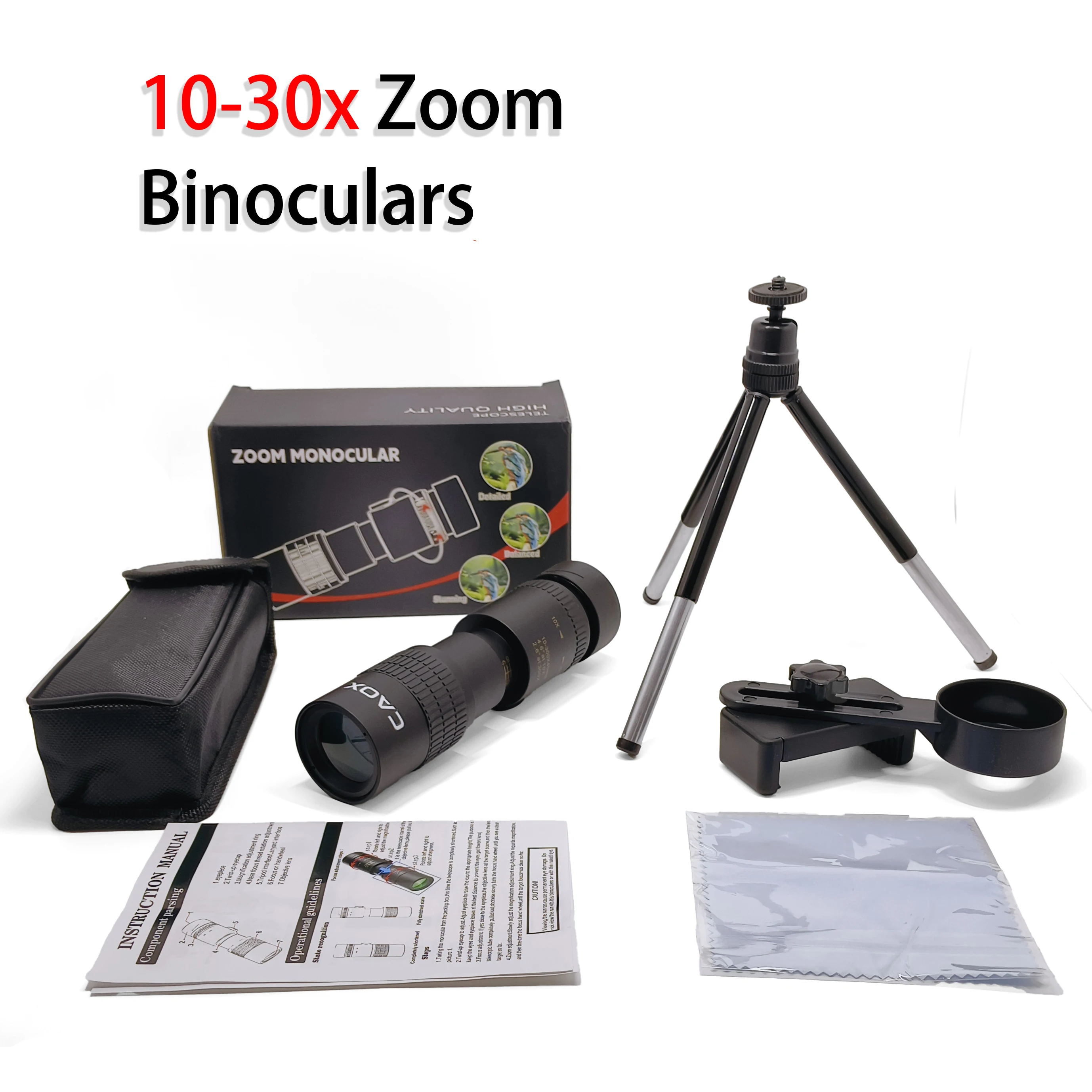  slider image of CAOX 10-30x40 Monocular Telescope