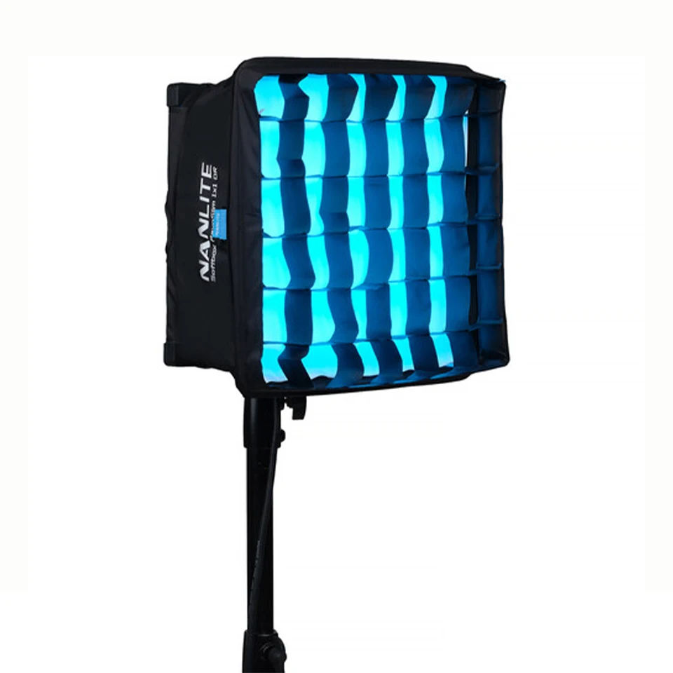 PavoSlim 60B 60C LED 패널 라이트용 Nanlite 퀵 릴리스 SB-PS60-Q 소프트박스(에그 크레이트 포함) 사진 조명 액세서리