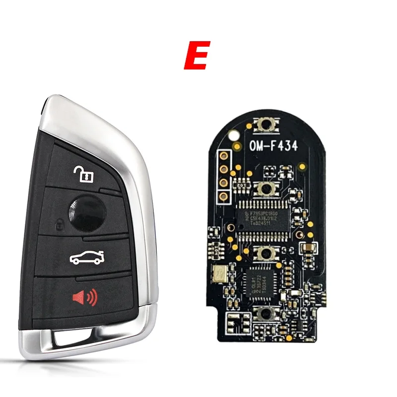 BMW CAS4 FEM Smart Remote Key 433MHz PCF7953P Black PCB CN006079-ZFB 8