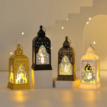 eid lantern Ramadan Decoration LED Lantern Light Eid Mubarak Star Moon Castle Lights 1