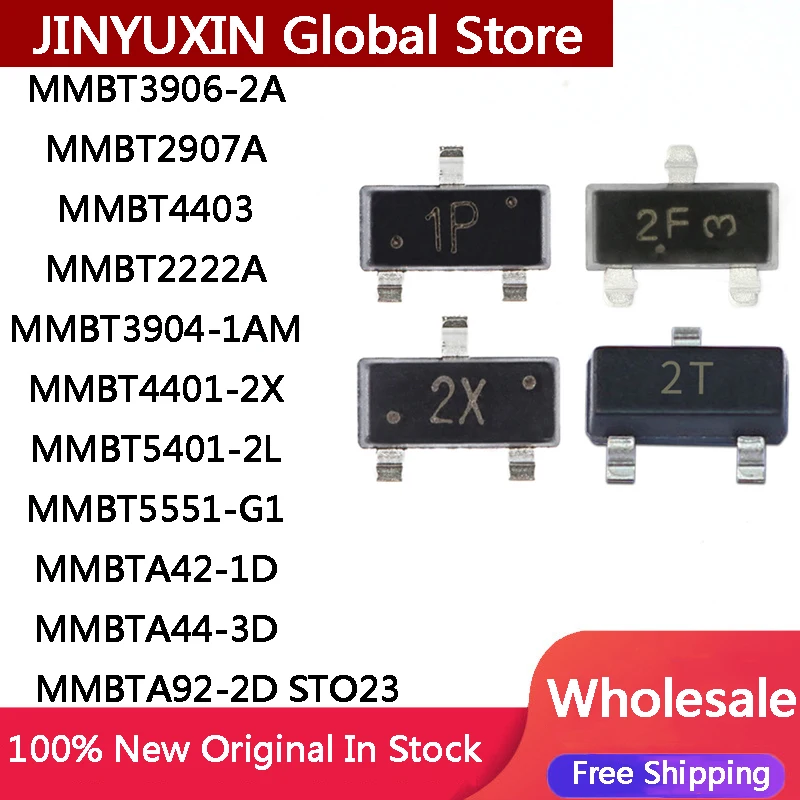 Assorted Bipolar Transistors Variety Pack (100 Pieces)