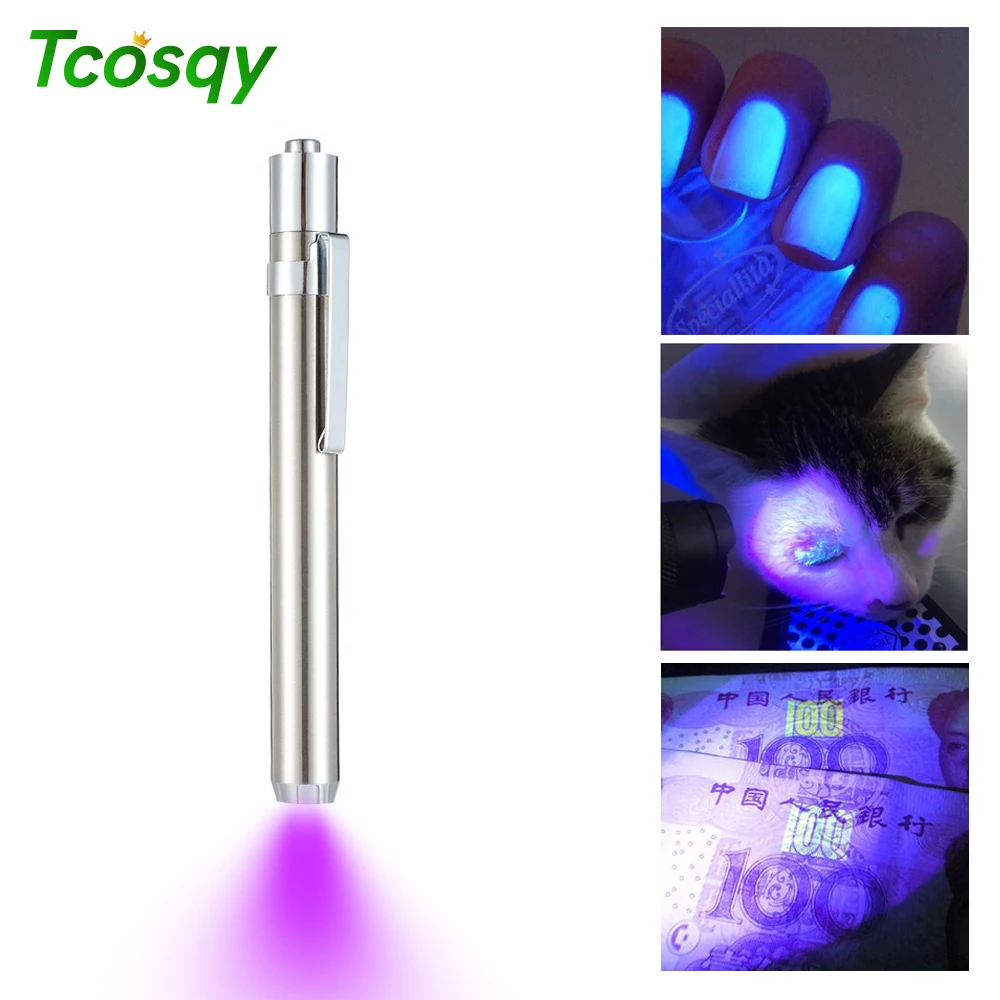 UV inspection lamp 365/395 mini portable lamp LED ultraviolet jade identification money inspection cat moss inspection Tcosqy