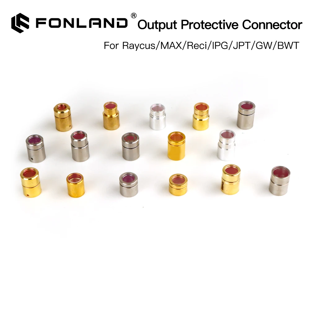 Fonland Fiber Laser Source QBH Output Connector Protective Window Lens Group Raycus Reci MAX JPT IPG GW Laser Cutting Head laser module,laser machine spare parts