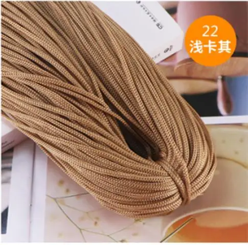 Premium 3mm Nylon Cord for Crocheting and Macrame Projects – Ideal for DIY Hand-Woven Bracelets, Handicrafts, Mats, Slippers, and Bags