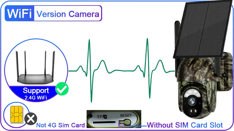 4G LTE Cellular Trail Camera Built-in SIM Card WIFI Solar Hunting Camera for Wi