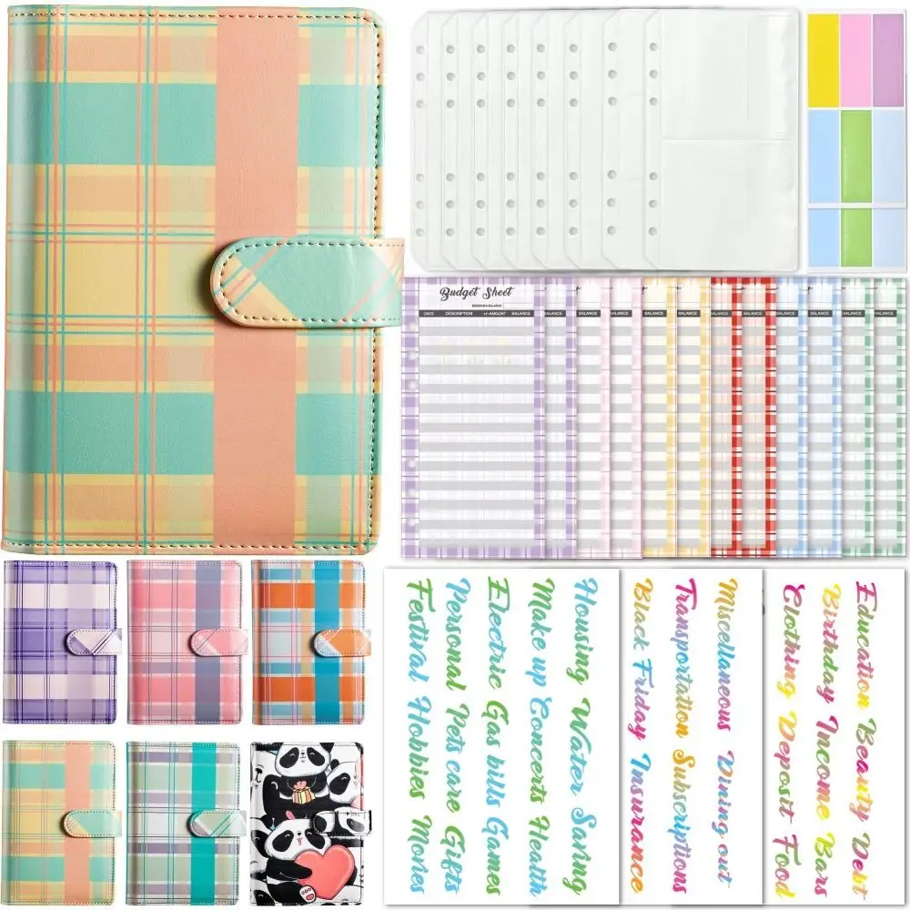 

Daily Weekly Planner A6 Budget Ring Binders Set Habit Cultivation Money Saving Budget Binder Planner Financial Management