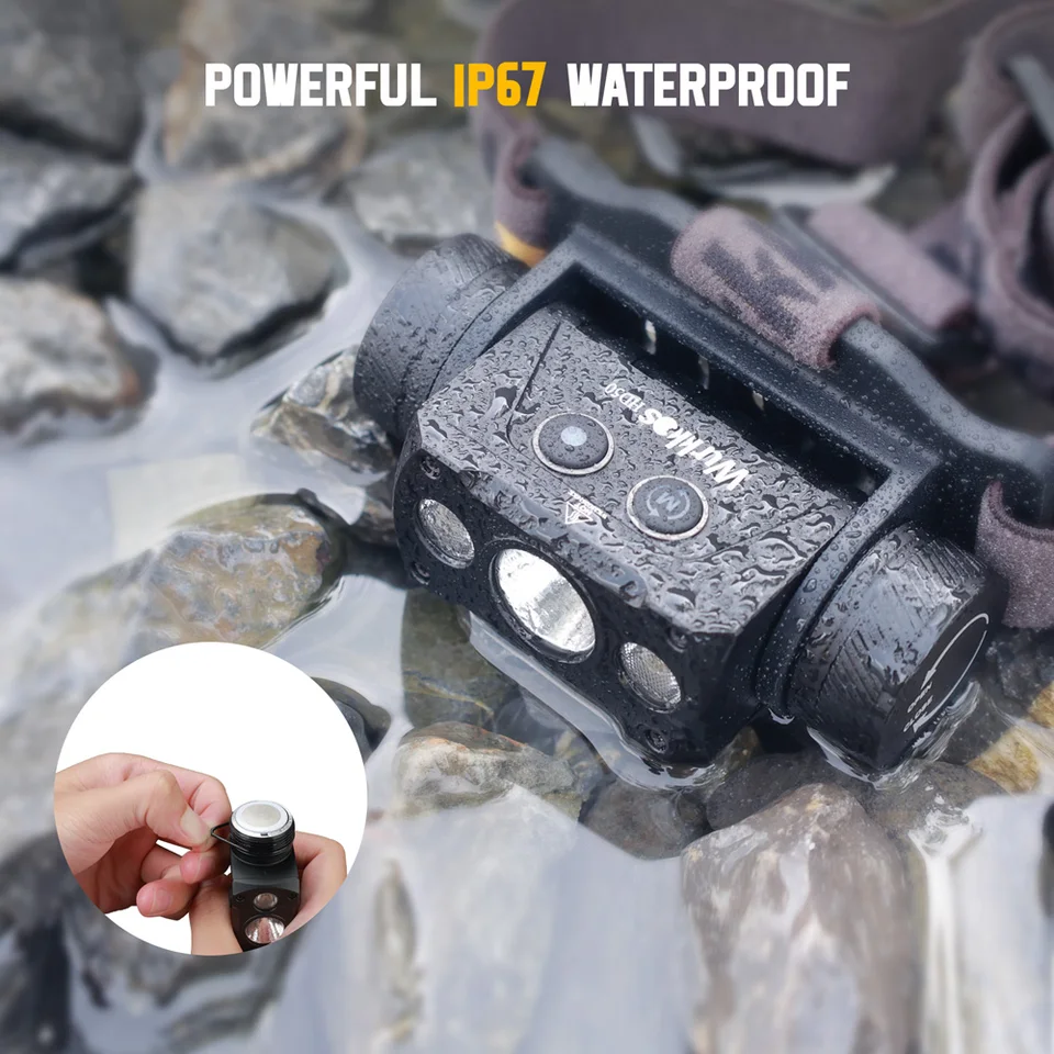 Lampada Frontale Wurkkos HD50 - 4000 Lumen LED, Impermeabile IPX8 - Foto 4