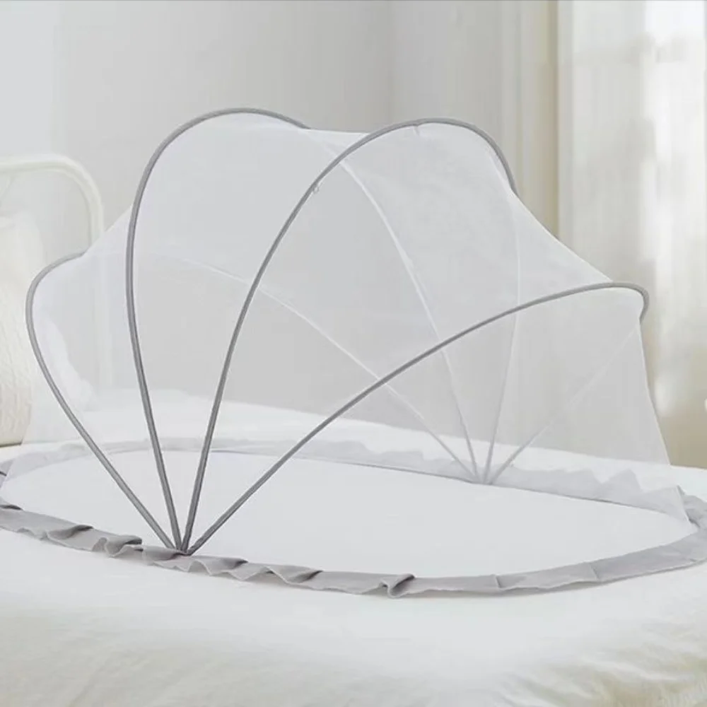 Foldable Bed Mosquito Net Baby Accessories Baby Canopy Yurt Sunshade Plastics Mosquito Cover crib mosquito net muslin bed canopy