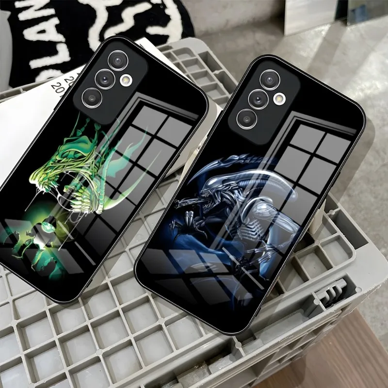 Custodia Per Telefono Alien Vs Predator Per Samsung A34 A52 A14 A21 A71 A20 A31 A12 A51 A40 A32 A72 A30 A54 Cover In Vetro Temperato