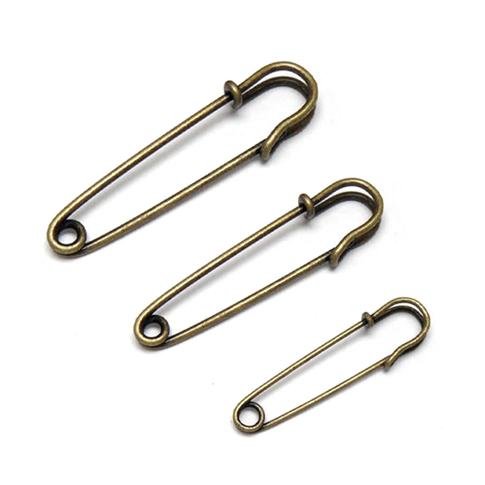 10 Pieces 5 inch Extra Large Safety Pins Big Stainless Steel Heavy Duty for Quilting Upholstery Sewing Outdoor Laundry, Silver