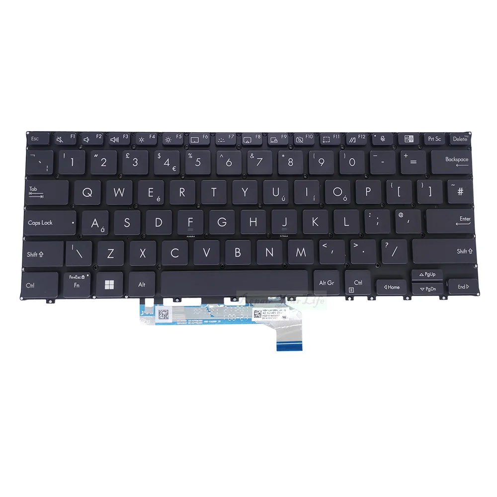 Teclado Retroiluminado Italiano Asus B5302 B5302f Multibook b5 Flip Árabe Coreano Russo Chinês kr ar ch ru uk