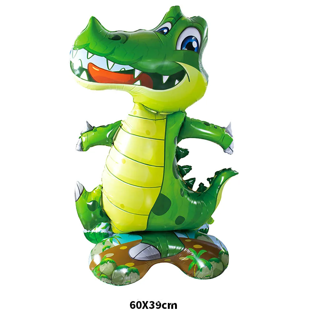 1/3/5 stücke Stehenden Dinosaurier Tier Ballons Wald Party Dreieckigen Drachen Pterosaurier Krokodil Ballons Kinder Geburtstag Geschenke – Detail 8