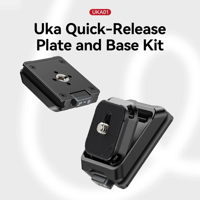 Ulanzi UKA01 Uka Quick Release Plate and Base Kit 20KG Load Compatible with Uka F38 Plates for Photograph Camera Accessories
