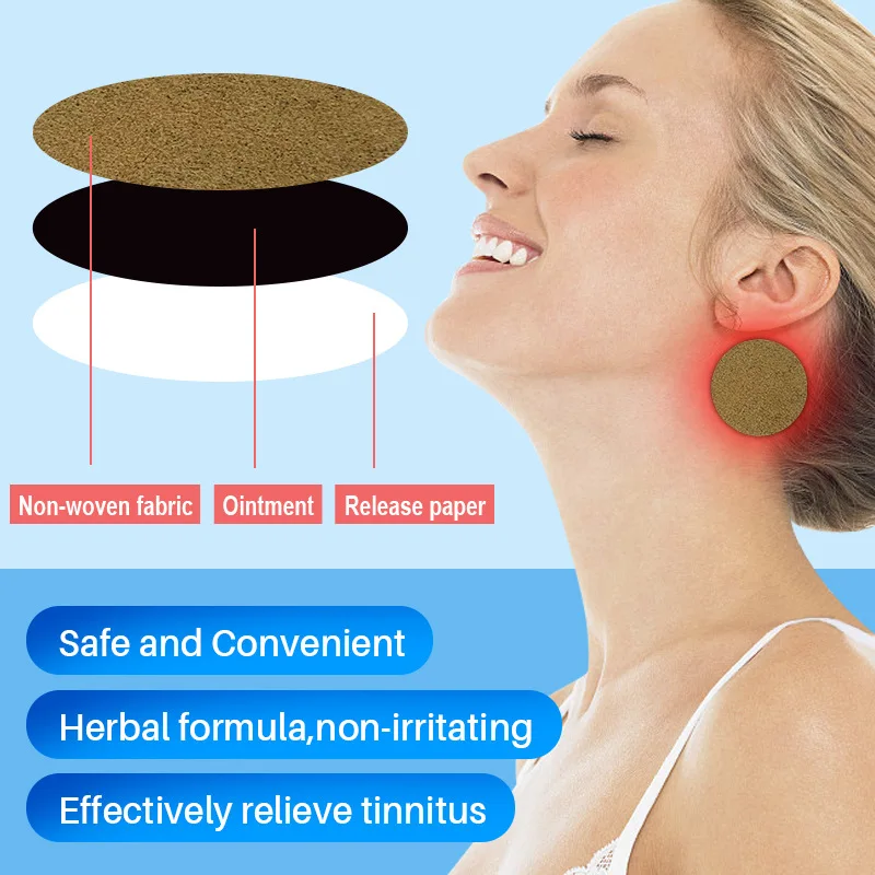 medical ear patch Tinnitus Treatment Patch Tinnitus Earache Hearing Loss Medical Patch Chinese Herbal Ear Health Care Ear Cleaner