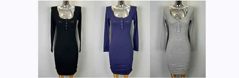 Women's Half-Zip Bodycon Mini Dress