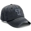 Bicolor Color Letter A-Z Embroidery Washed Cotton Baseball Cap for Men Women Unisex Dad Hat Sun Hat Outdoor Sports Dropshippinp 5