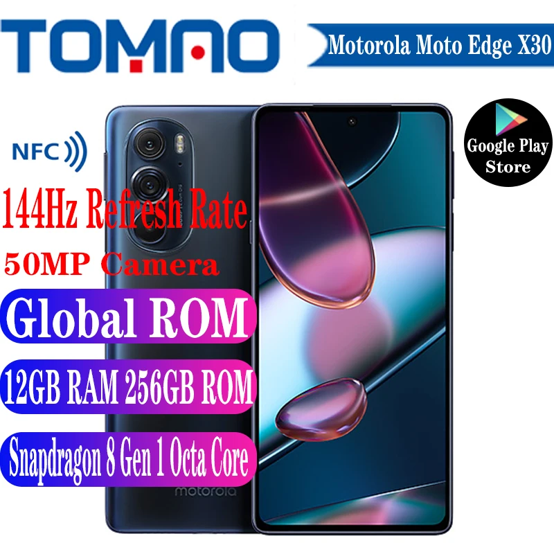 Global Rom Motorola Moto Edge X30 5G SmartPhone Snapdragon 8 Gen 1 