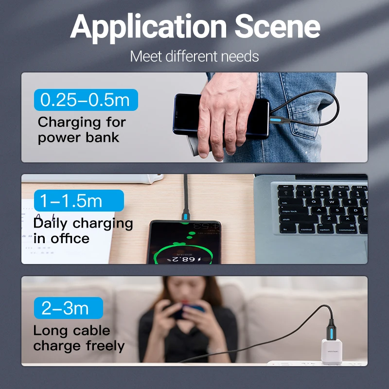 High-Speed 60W Fast Charging Micro USB Cable