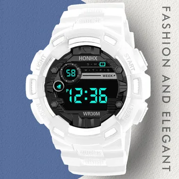 YIKAZE Men's Sports Watches Waterproof Luminous Multifunction Clock Cool Outdoor Digital Fitness Military Watch for Man Student 1