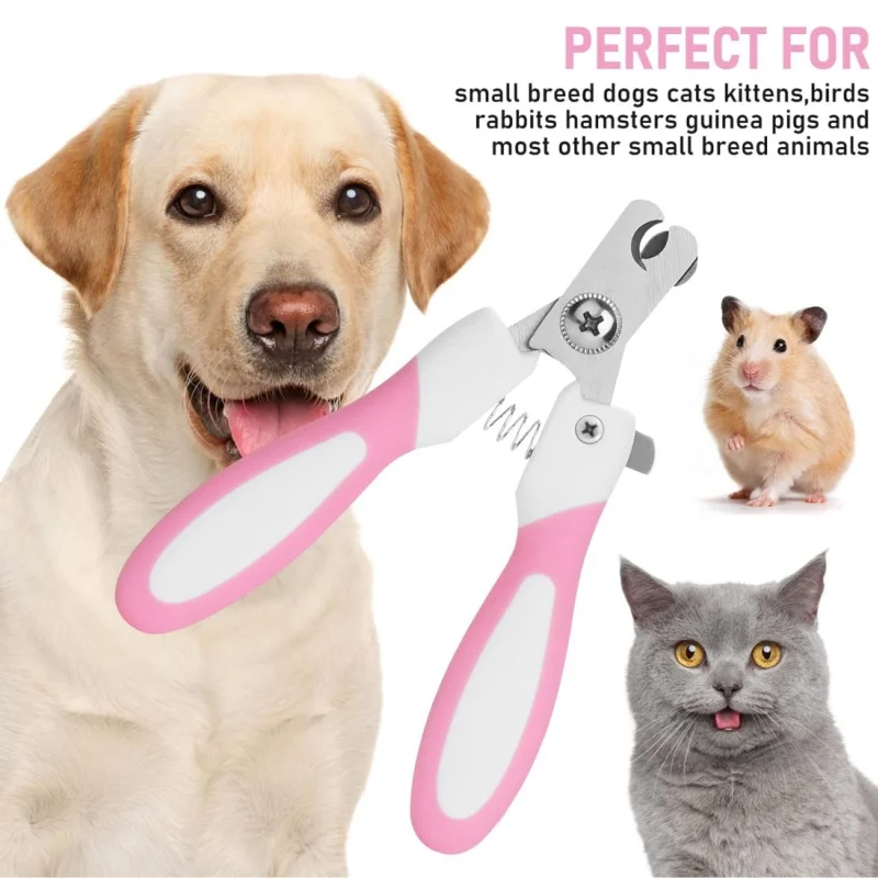 Pet Nail Clipper Dog Professional Nail Trimmers with Safety Guard Sharp Stainless Steel Cat Clipper Pet Grooming Tools
