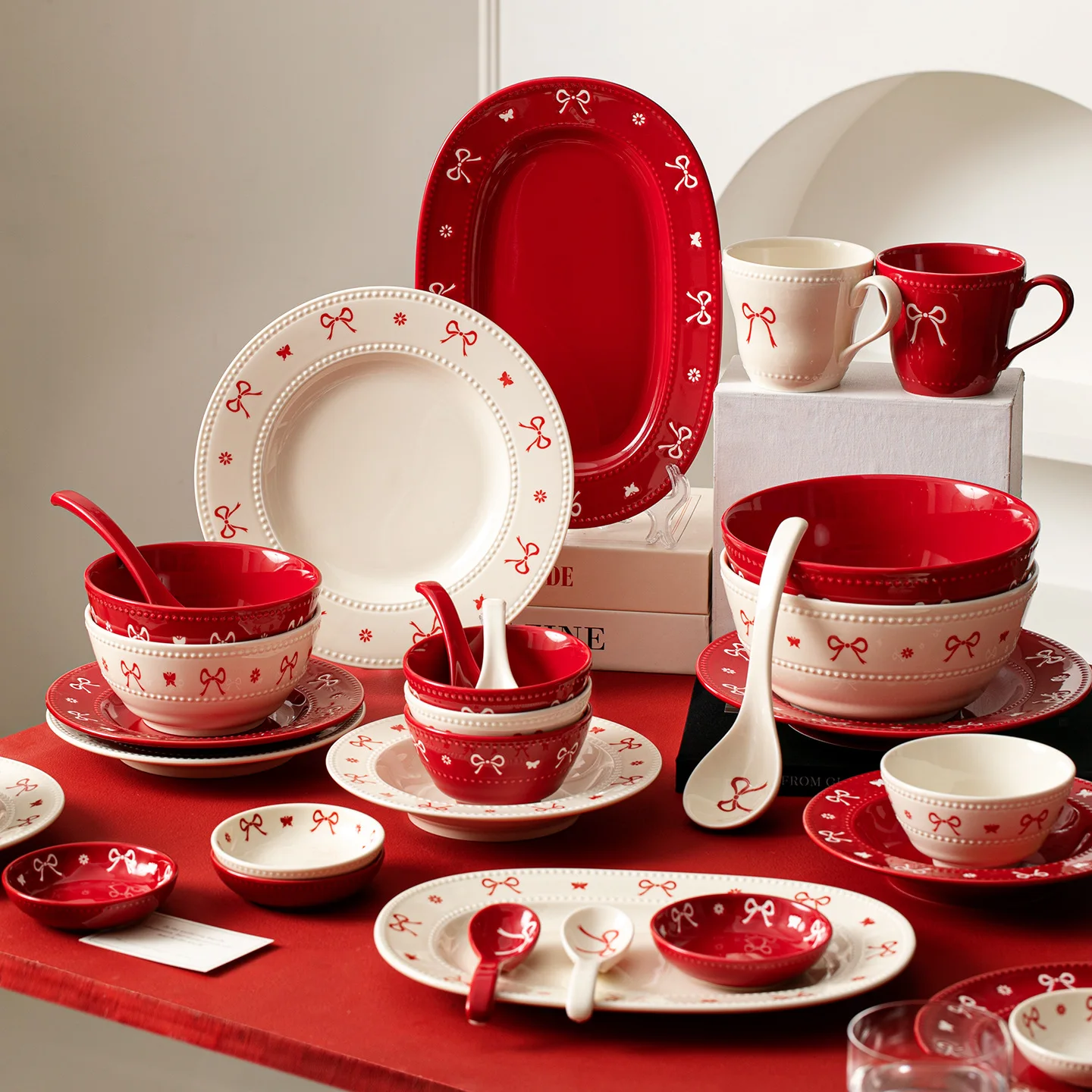 Bow Ceramic Dinnerware Set 1