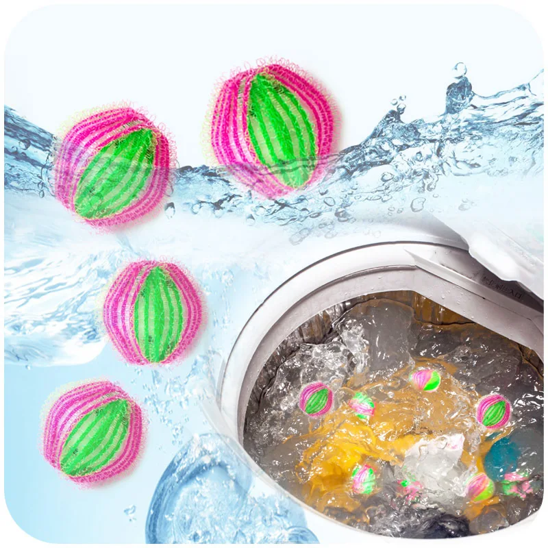 6pcs Pet Hair Remover Washing Machine Hair Catcher Laundry Reusable