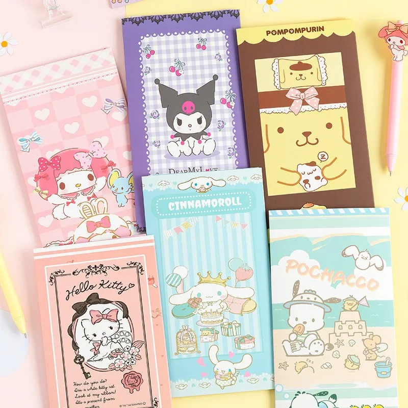 New Sanrio Sticker Set Hand Account Diary Decoration Sticker Hello Kitty Cute Creative Sticker Book Storage This Kawaii notebook sticker separator page binder index separator binder index dividers page dividers diary book sticker