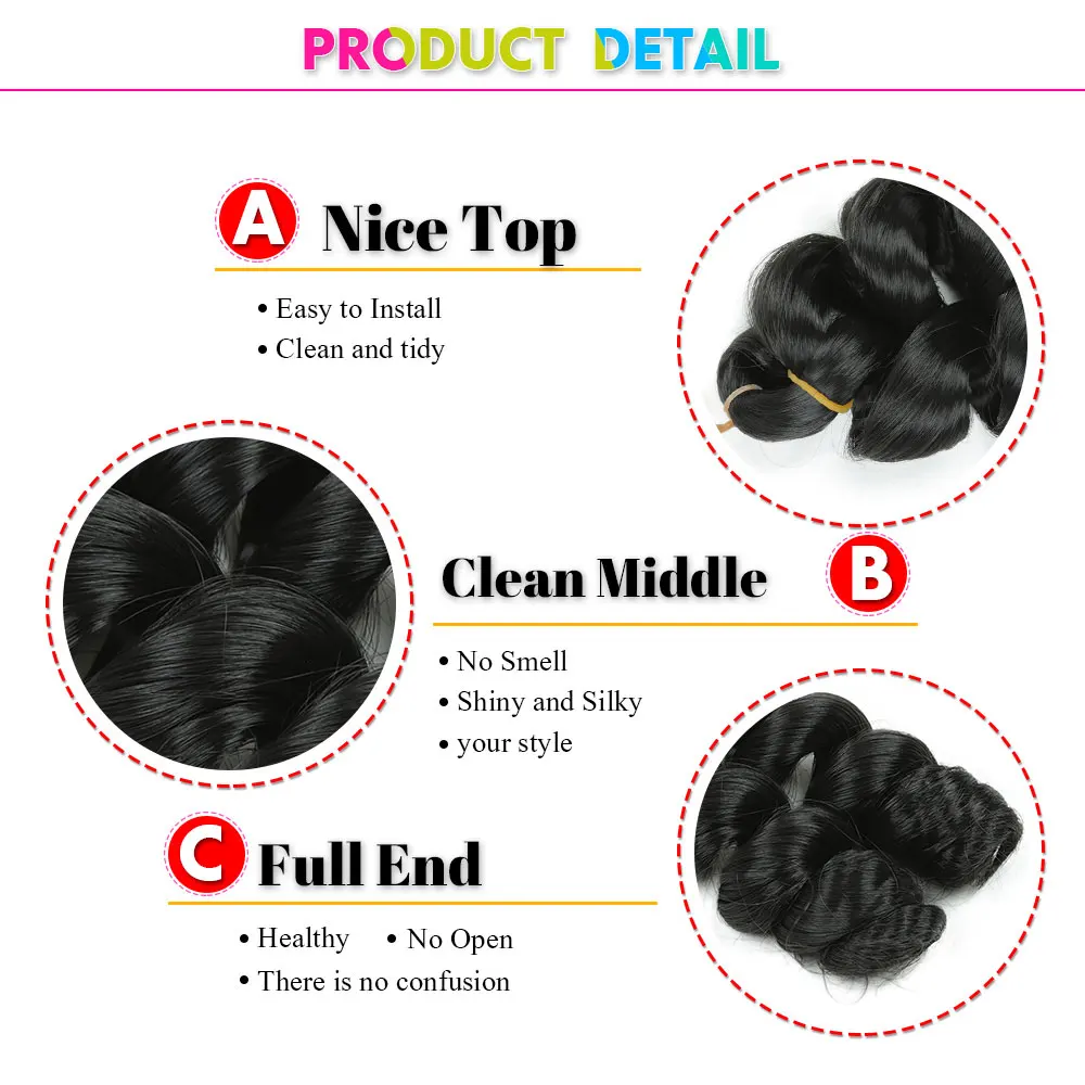 French Curl Synthetic Ombre Braiding Hair Extensions12 Inch Loose Wave Bouncy Crochet Hair Pre Stretched for Braids 5