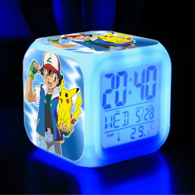 PokemonPikachuLEDGlowingAlarmsforChildrenBedroomDecorationKids