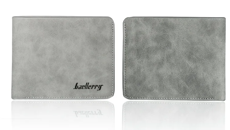 Men Genuine Leather Slim Wallet with Multi-Card Holder