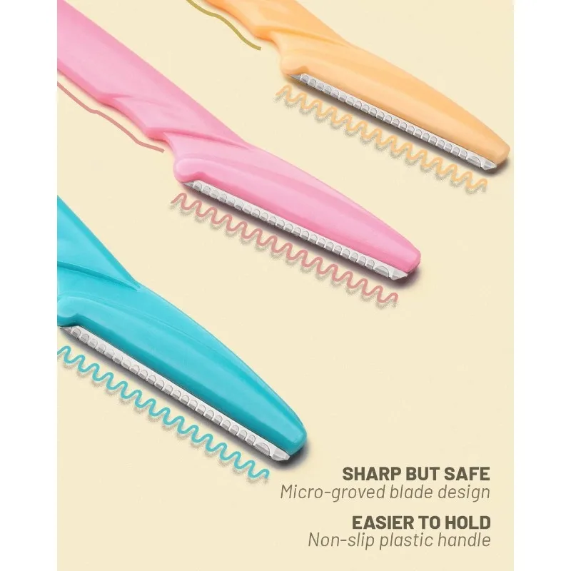 Eyebrow Razor 12 Pcs Dermaplaning Tool for Women Face Professional Facial Hair Remover
