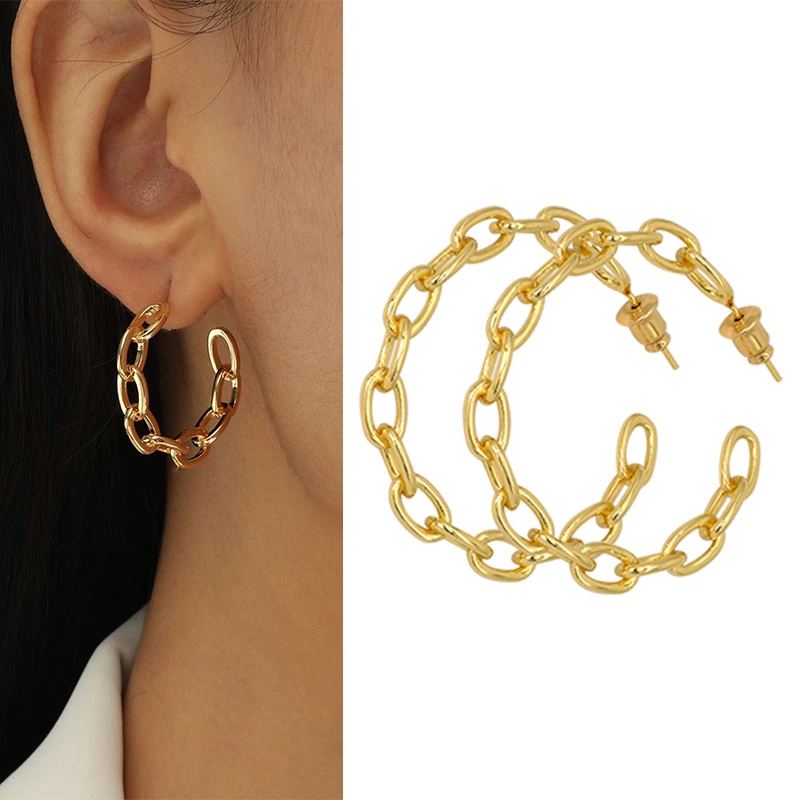 2022 Fashion Jewelry Geometric Hoop Earrings 2022 Trendy Earrings For
