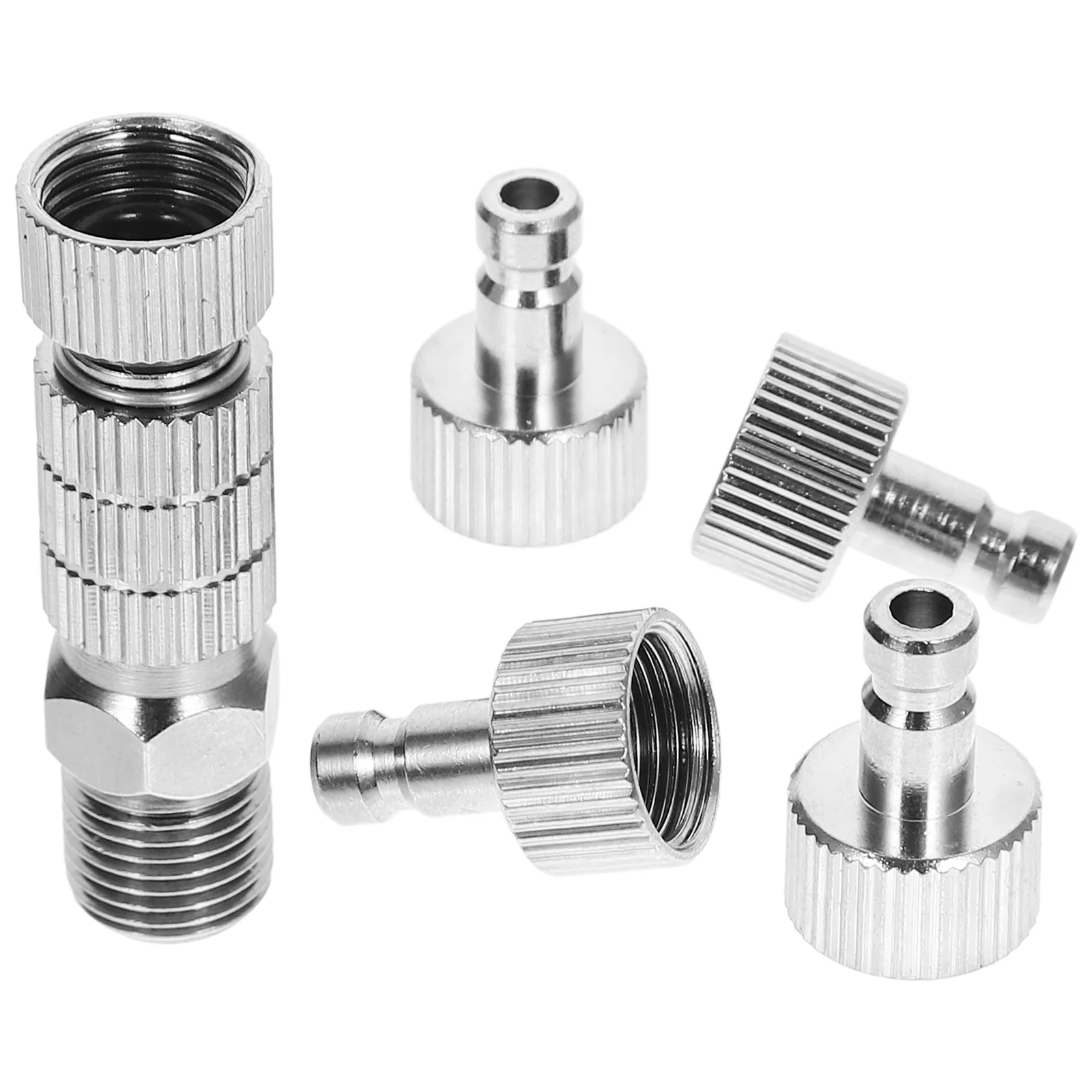 

Airbrush Adapter Kit Female And Male Coupling Airbrush Hose Connector Adapter Metal Fittings Accessories Replacements