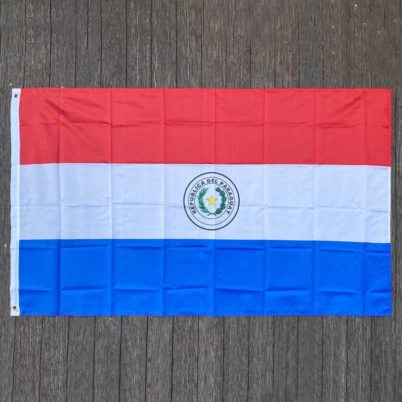 

Xvggdg 90x150 см парагвайский флаг 3x5 футов супер полиэфирный флаг для игры в футбол для помещений и улицы