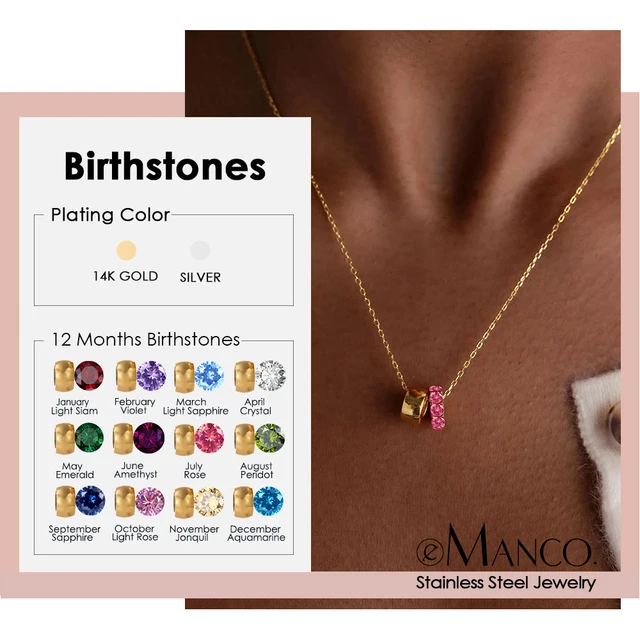 Infinity Birthstone Necklace 1