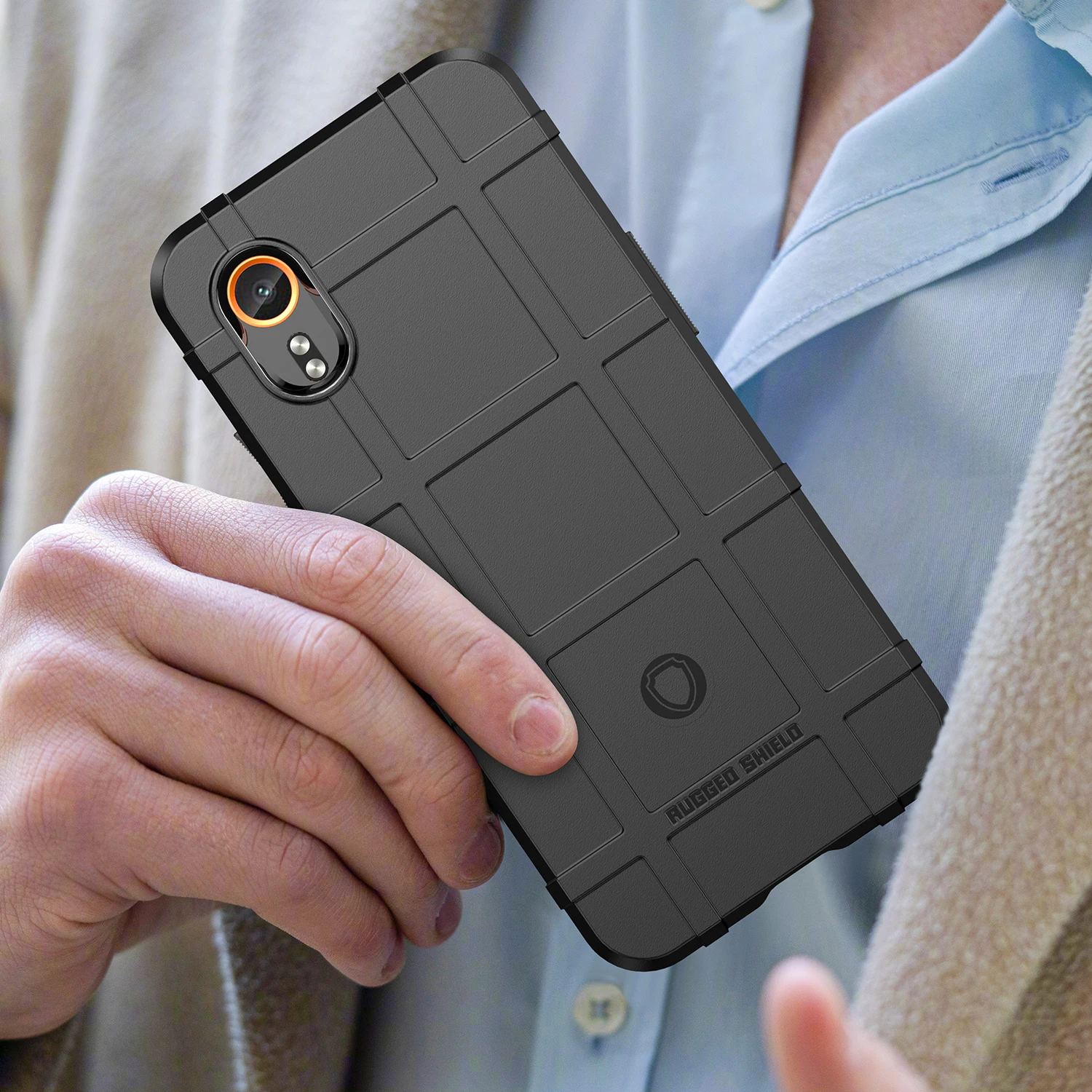 Armor Shield Soft Silicone Back Cover Anti-Knock Matte Phone Case