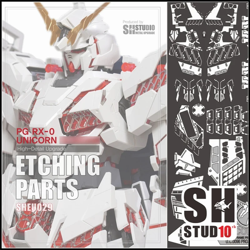 

Детали для металлической гравировки SH Studio, детали для 1/60 PG единорога, мобильный костюм, модификация модели игрушек, металлические аксессуары
