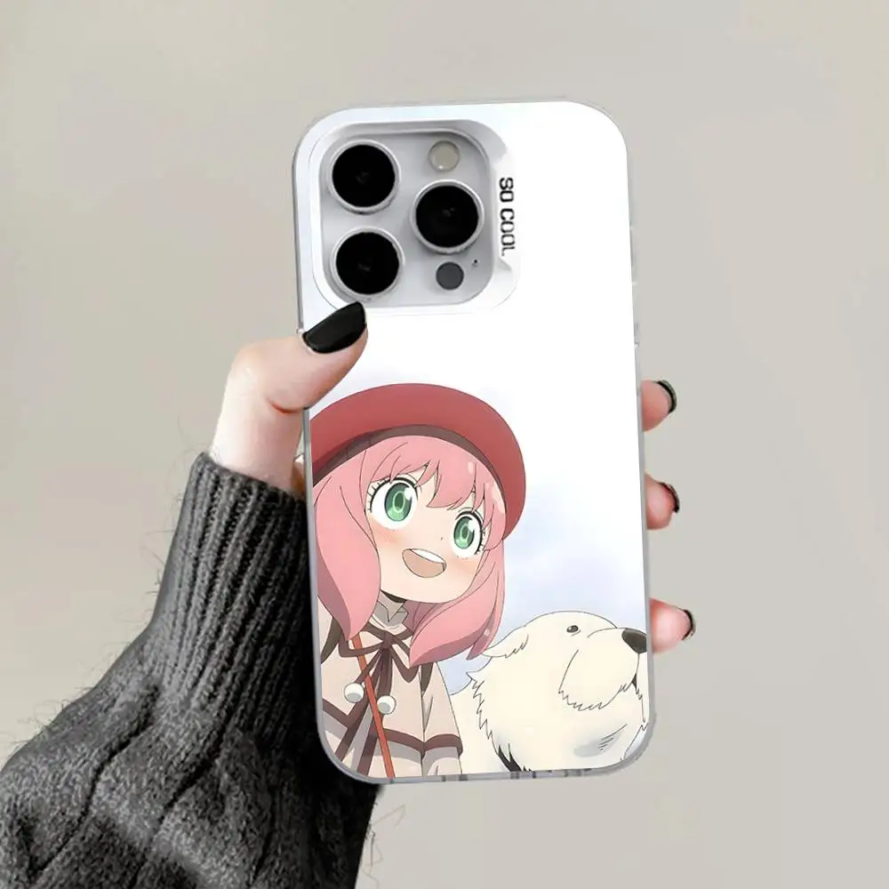 A-Anya Chic Gray White Matte Anti-Fall Phone Case with Hard Bumper Design