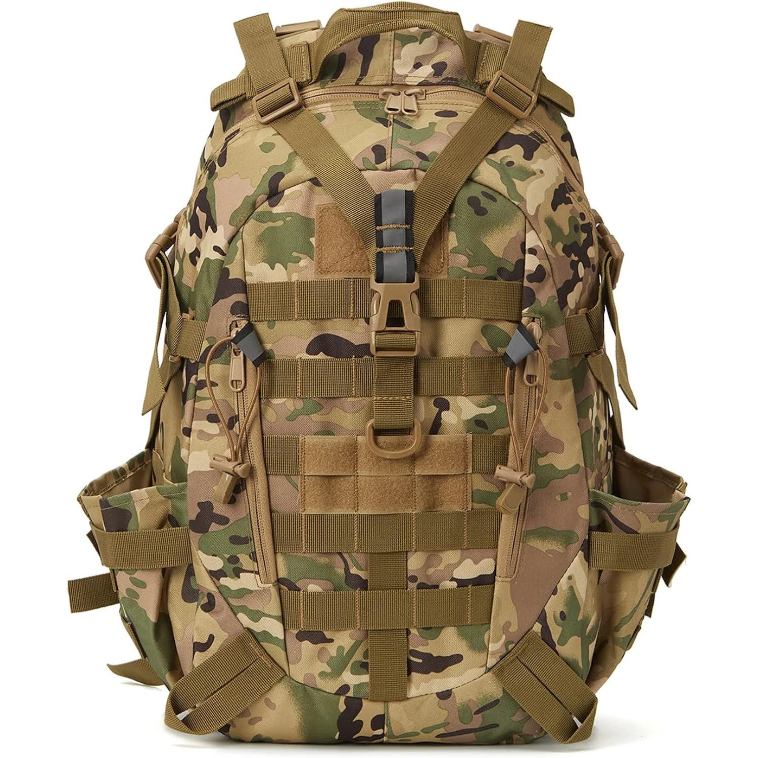 QT&QY 40L Tactical Backpack for Men Camping Hiking Backpacks Reflective Outdoor Travel Bags Survival Molle Climbing Rucksack Bag 2