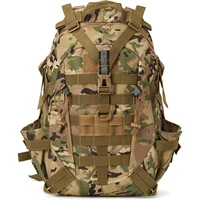 QT&QY 40L Tactical Backpack for Men Camping Hiking Backpacks Reflective Outdoor Travel Bags Survival Molle Climbing Rucksack Bag 2