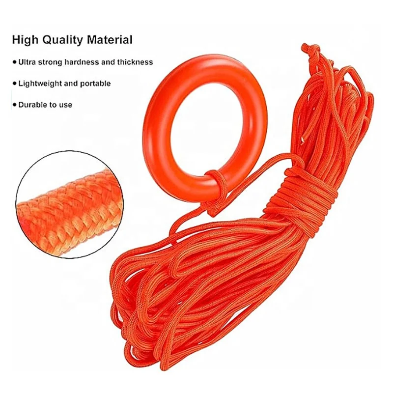 Water Rescue Life Buoy Rings Outdoor Professional Throwing Ring Rope Rescue Lifeguard Lifesaving Ring