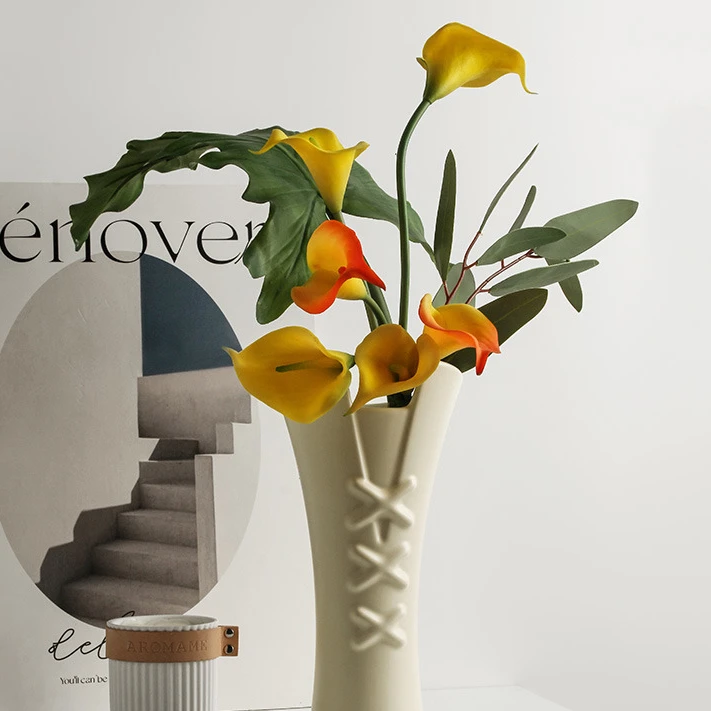 

Декоративная ваза для гостиной, Цветочная композиция, искусственный роскошный стильный обеденный стол, крыльцо, домашнее цветочное украшение