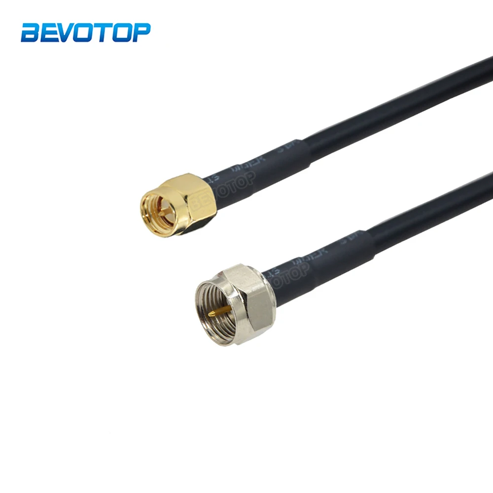 RG58Cable50OhmFMaletoSMAMalePlugTVAntennaAdapterPigtailRF