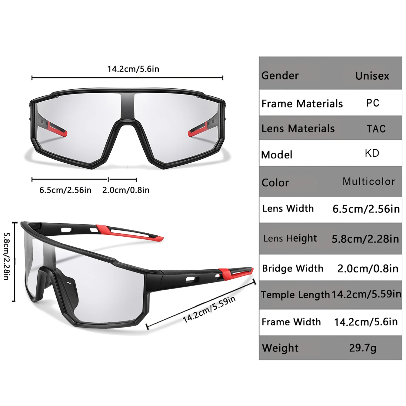 Brand Bicycle Photochromic Eyewear