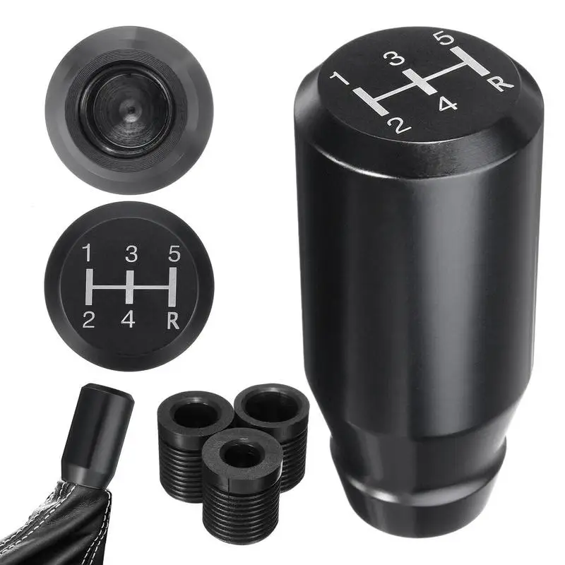 

Shift Knob Mannual 5 Speed Car Gear Shifter Knob Rustproof Universal Black Shift Handle For Vehicle Auto Automotive Truck Car