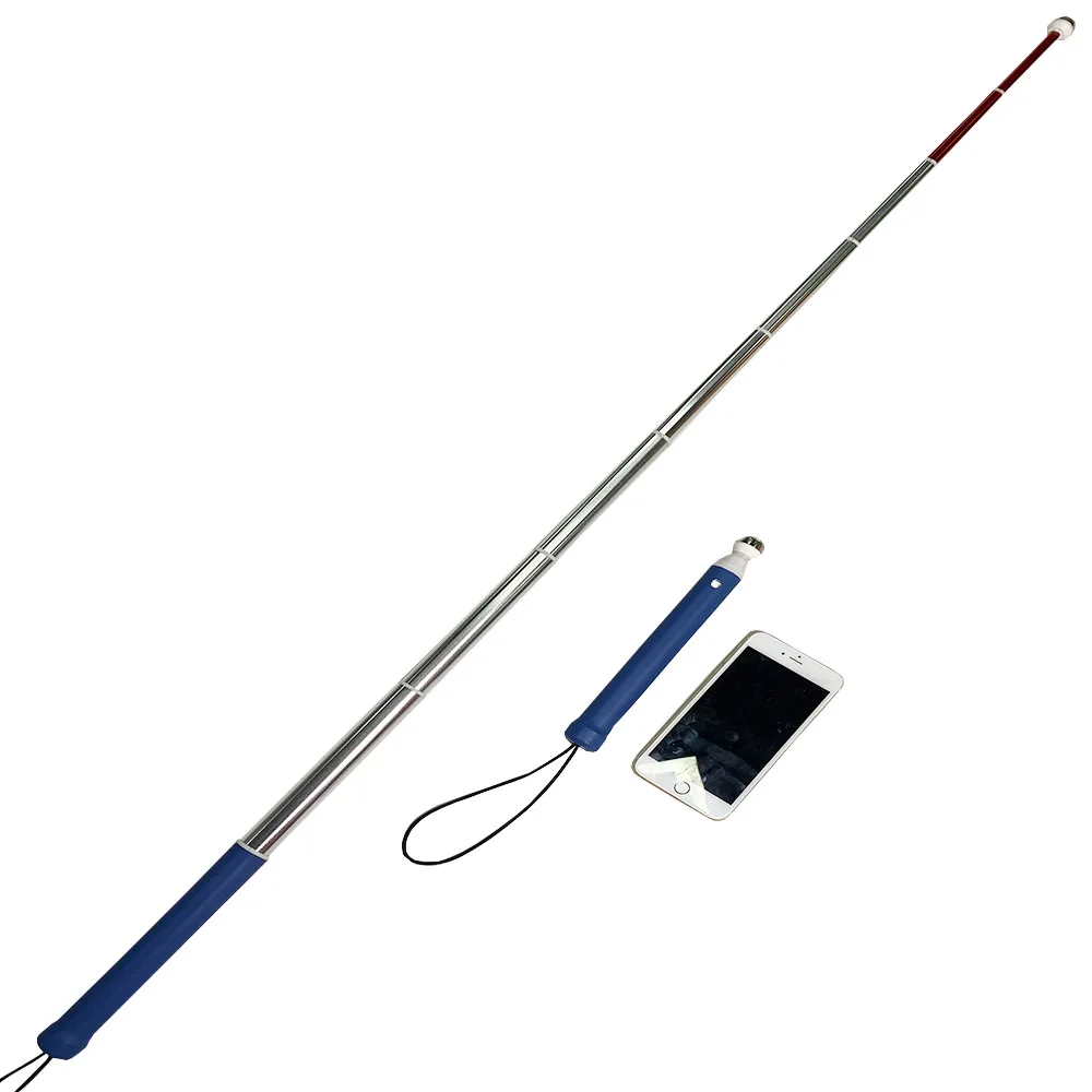 LightweightAluminumTelescopicWhiteCaneBlindWalkingStickfor