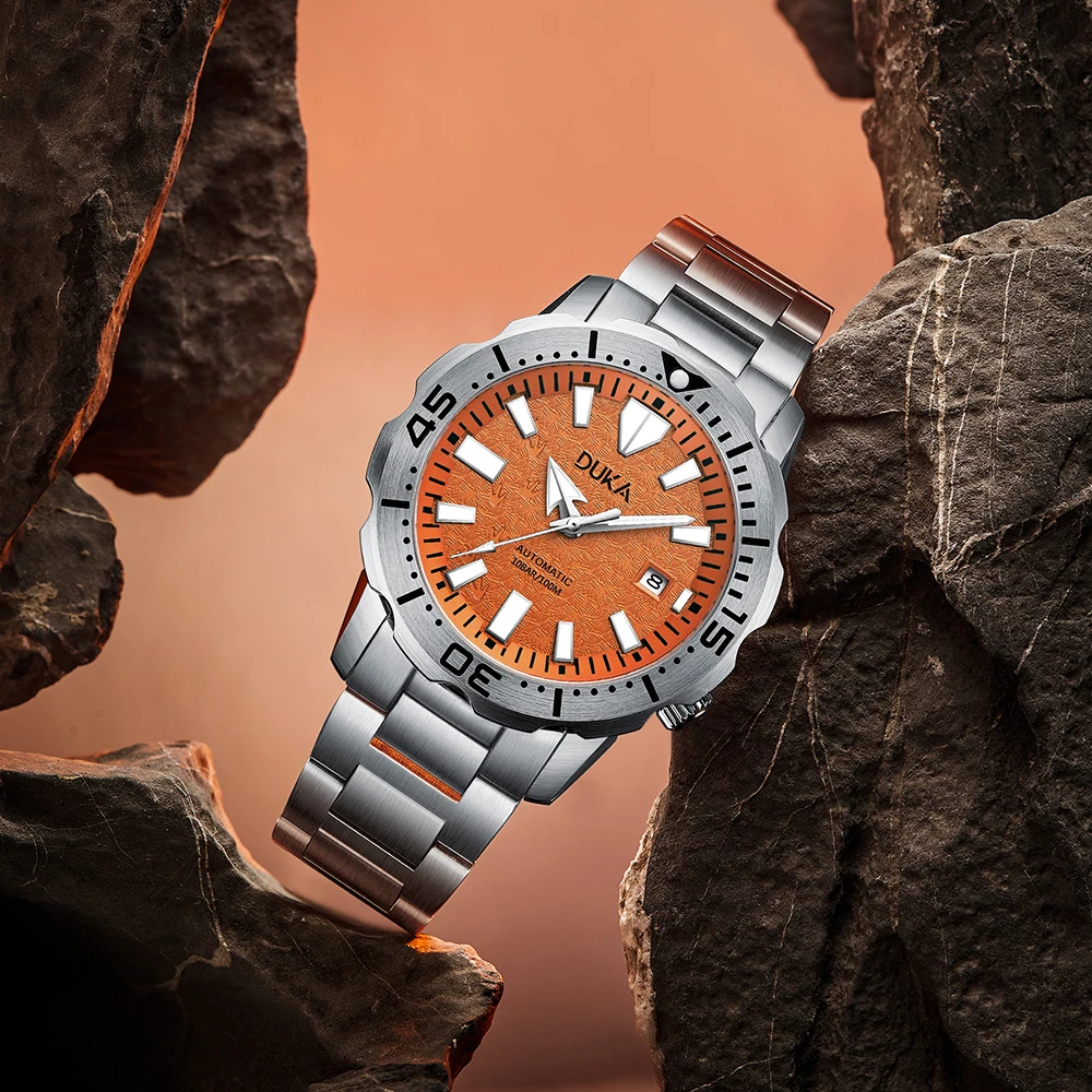 DUKA Top Brand Luxury Ceramic Dial Sapphire Mechanical Watch For Mens Watches Self-Winding Stainless Steel 100M Waterproof 2023