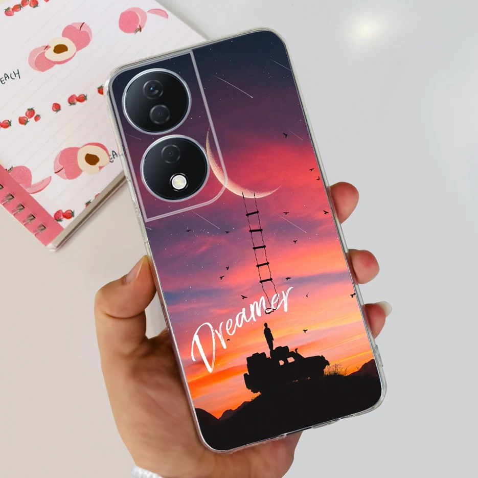 Cute Cat & Butterfly Painted Soft Silicone Phone Case -